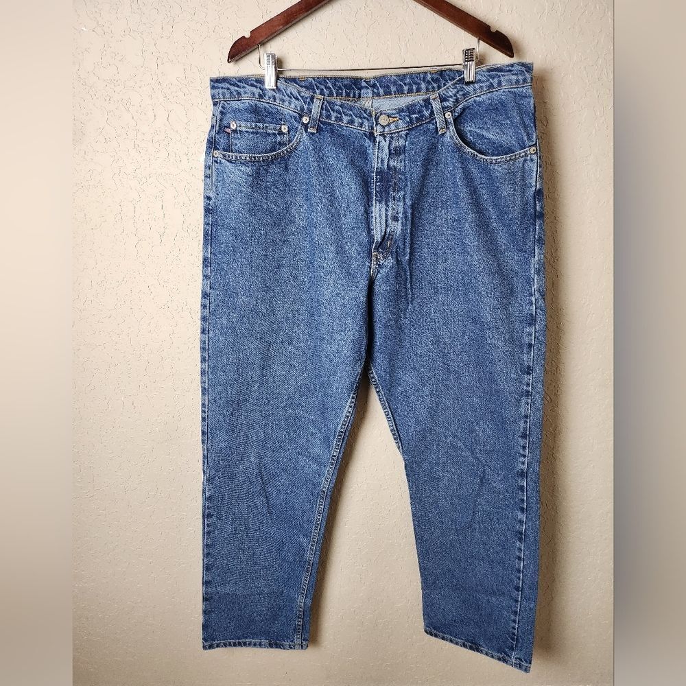 Polo Ralph Lauren Vtg 90s The Relaxed Jean Medium Wash Denim Size 42x32